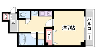 Sキューブほんまちの物件間取画像